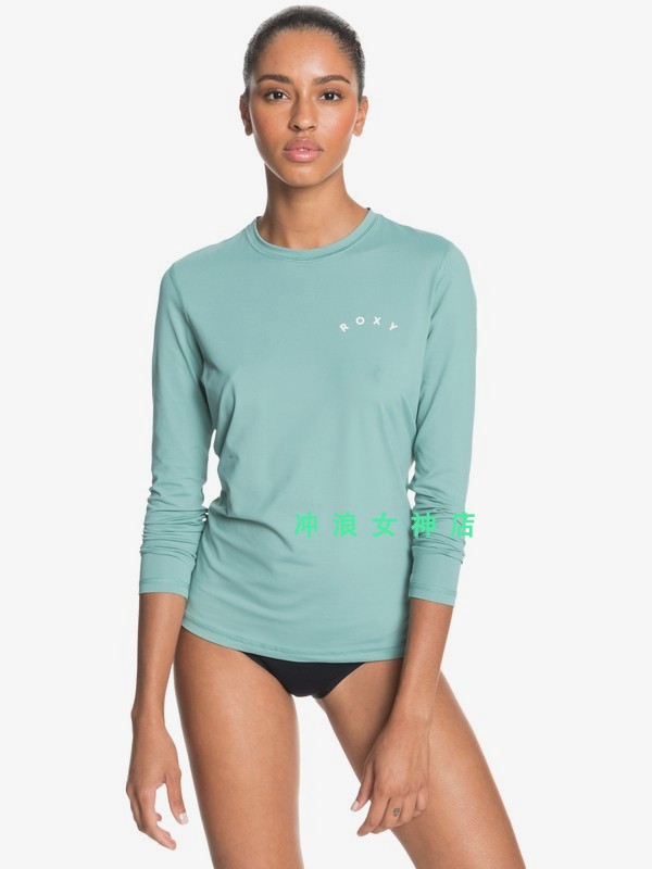 New Roxy surf sunscreen swimsuit anti-wear diving suit split snorkeling long sleeve top quick drying summer style women
