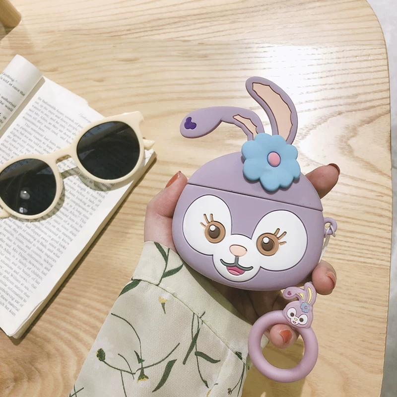 Compatible wireless headphones, cartoon cute silicone protective case, bluetooth
