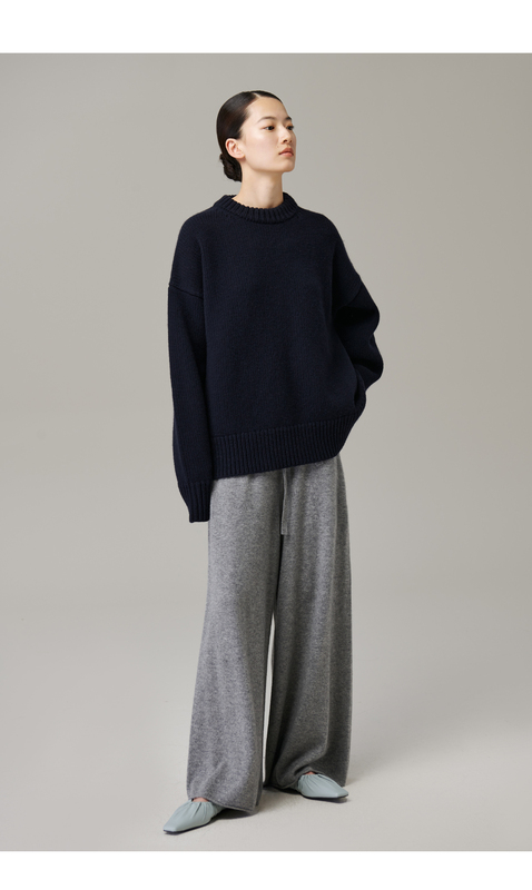 Women's Clothing New Style Cashmere Wool Loose Fit Round Neck Pullover O-Shaped Knitted Cashmere Sweater