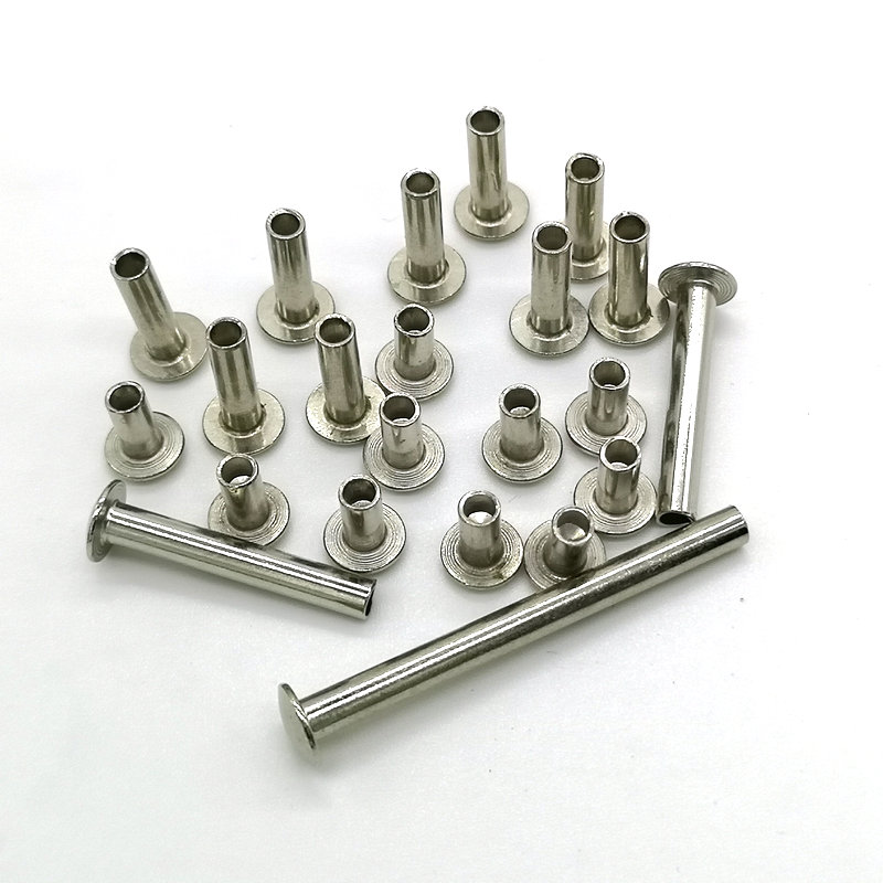 Large flat head mid-hollow iron rivet 4mm 5mm flanged rivet hollow rivet hollow rivet press rivet connection nail