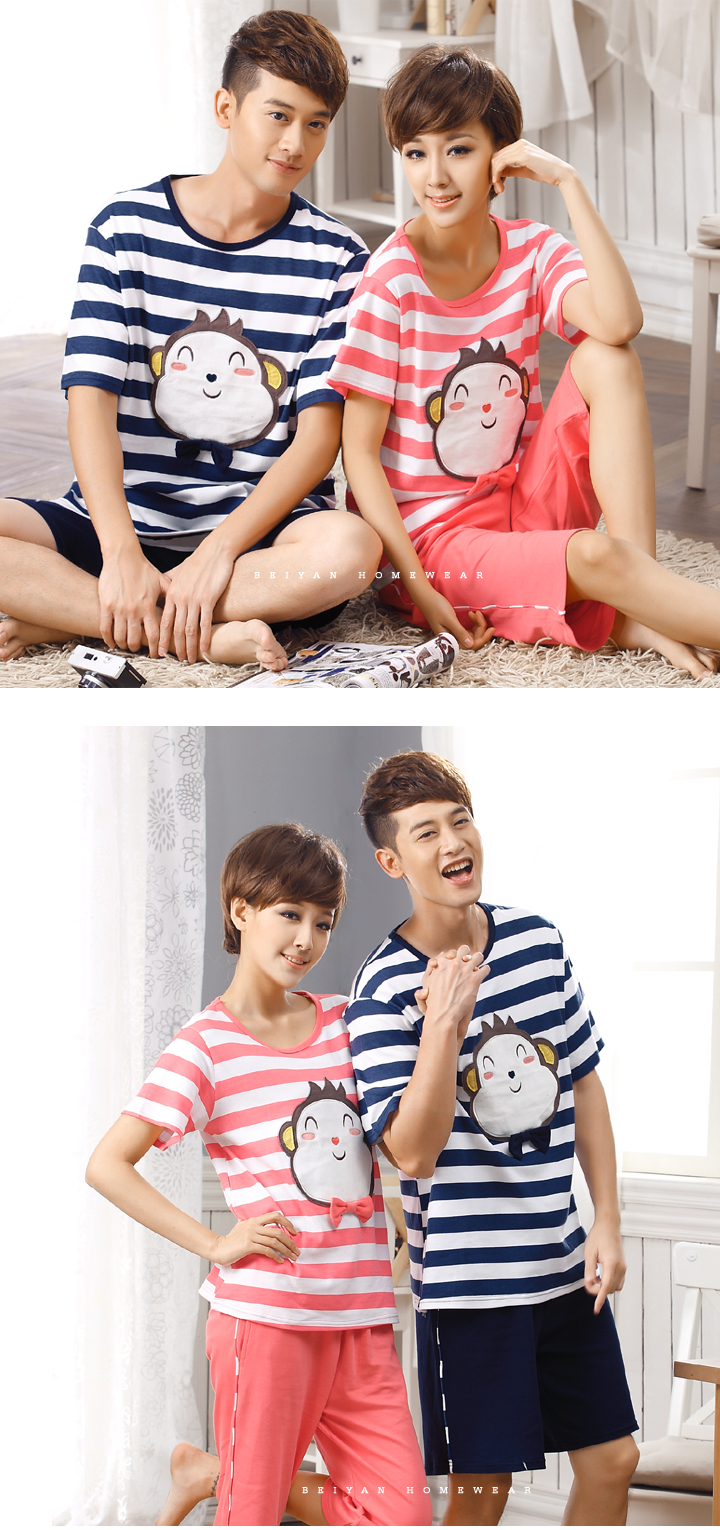 Pyjama mixte en Coton à manche courte - Ref 3005233 Image 33