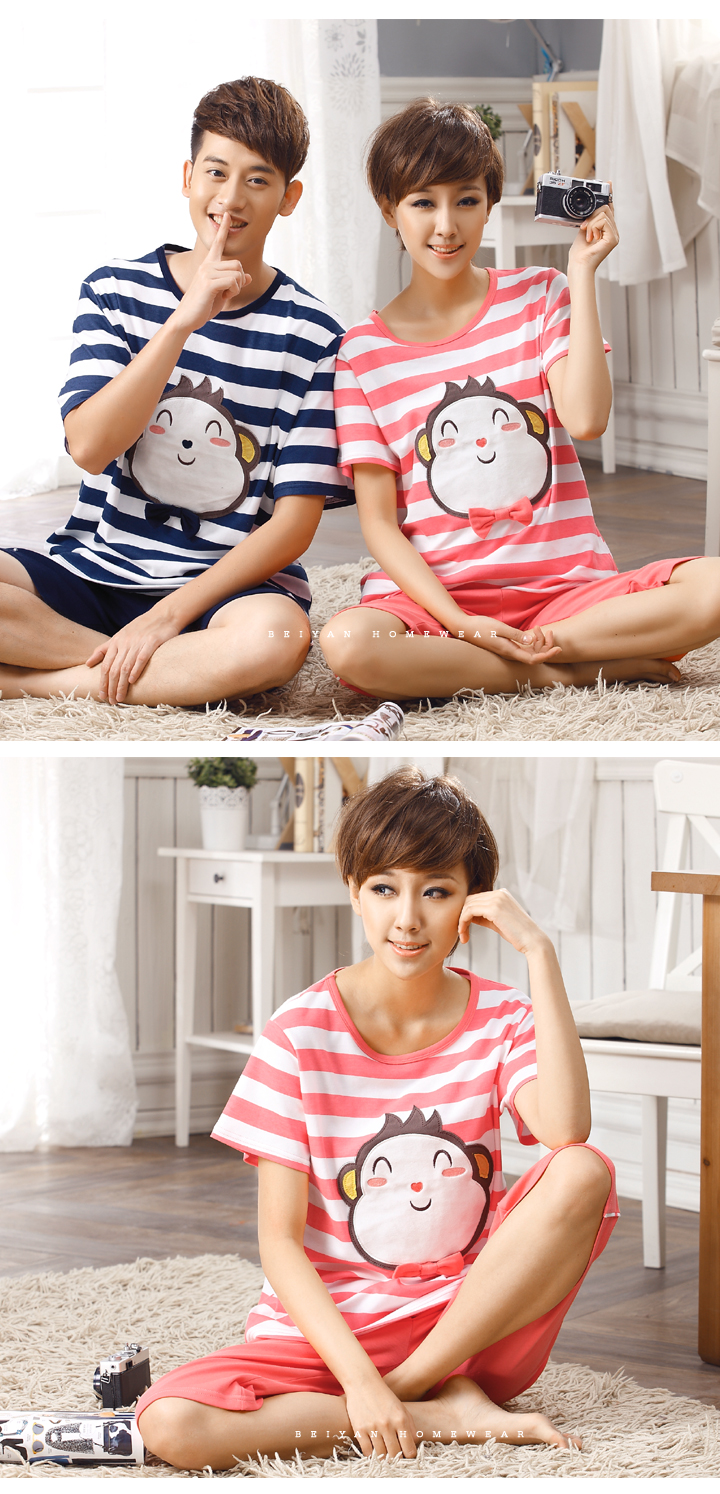 Pyjama mixte en Coton à manche courte - Ref 3005233 Image 35