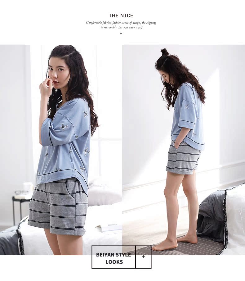 Pyjama mixte en Coton à manche courte - Ref 3005083 Image 21