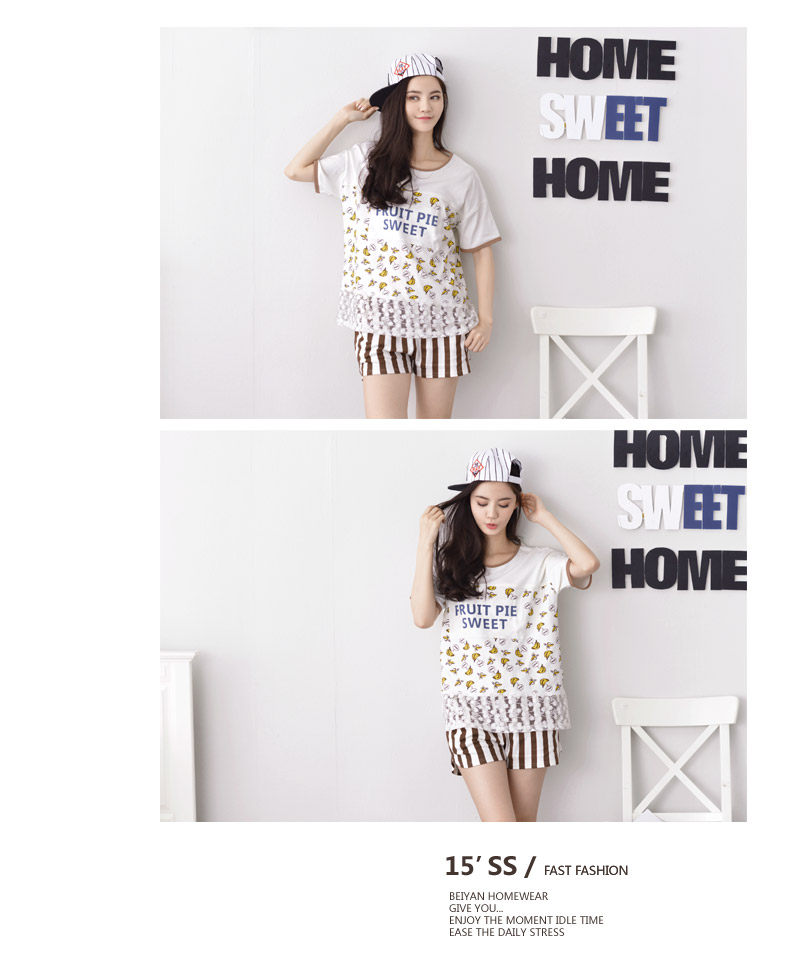 Pyjama mixte en Coton à manche courte - Ref 3005070 Image 10