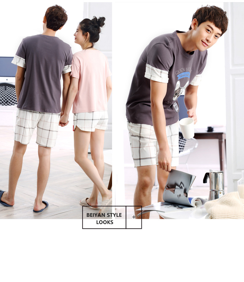 Pyjama mixte en Coton à manche courte - Ref 3005170 Image 33