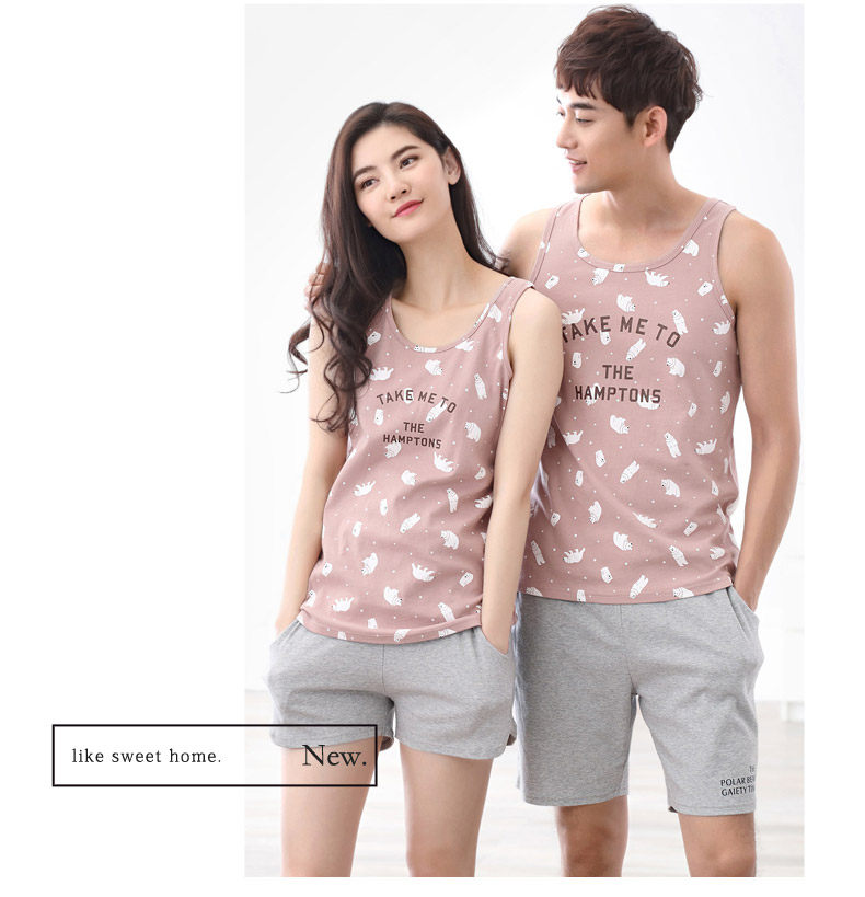 Pyjama mixte en Coton à sans manches - Ref 3005208 Image 7