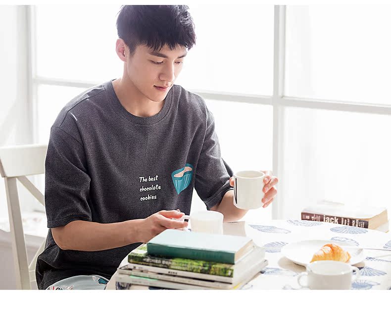 Pyjama mixte en Coton à manche courte - Ref 3005202 Image 20