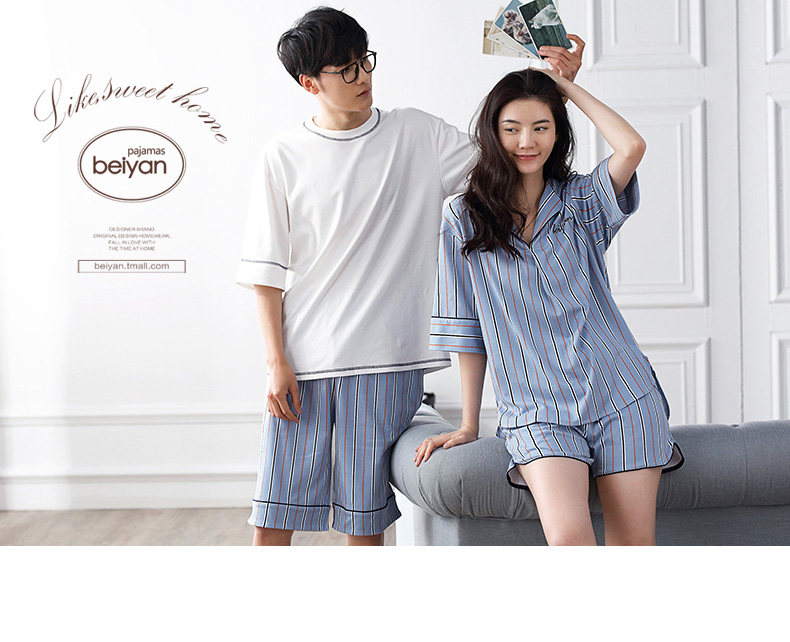 Pyjama mixte en Coton à manchon moyen - Ref 3005109 Image 7