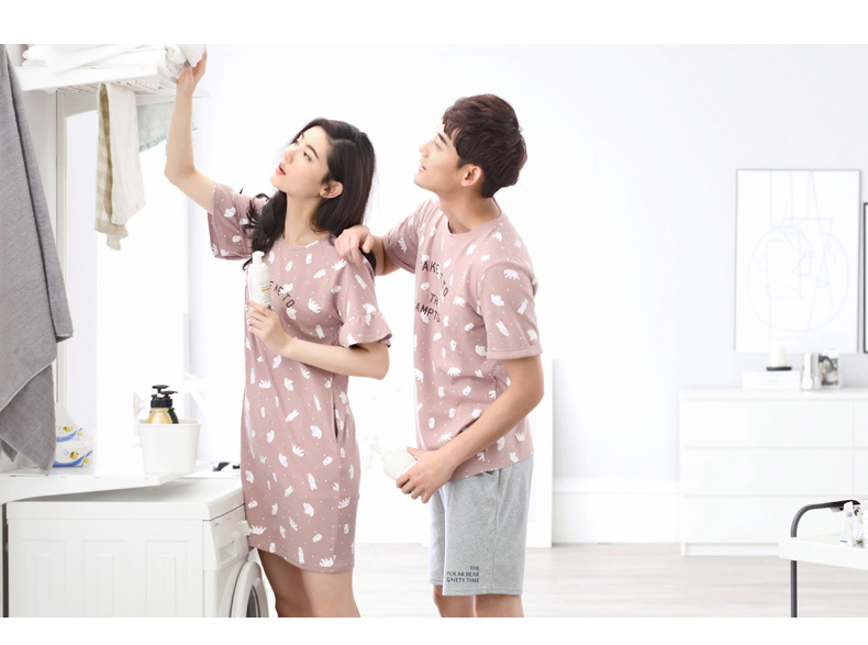 Pyjama mixte en Coton à manche courte - Ref 3005213 Image 50