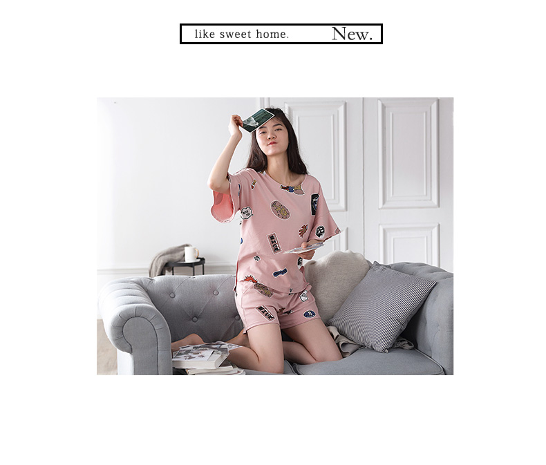 Pyjama mixte en Coton à manche courte - Ref 3005133 Image 8