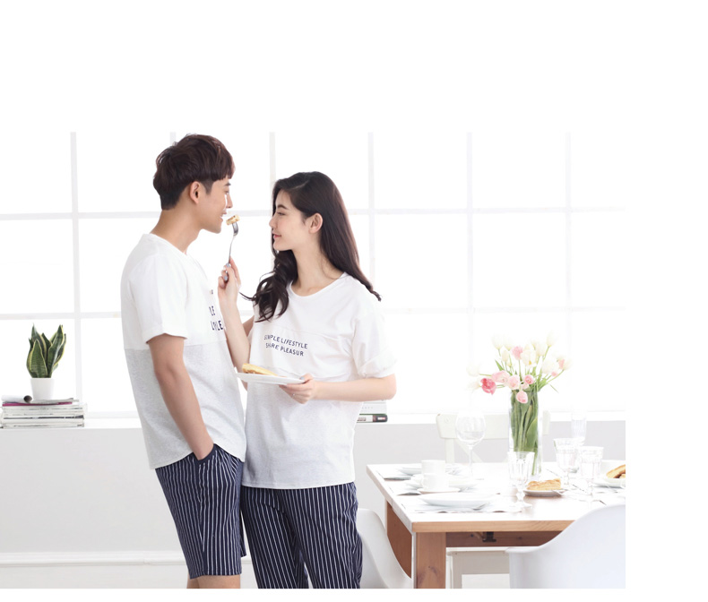 Pyjama mixte en Coton à manche courte - Ref 3005193 Image 51