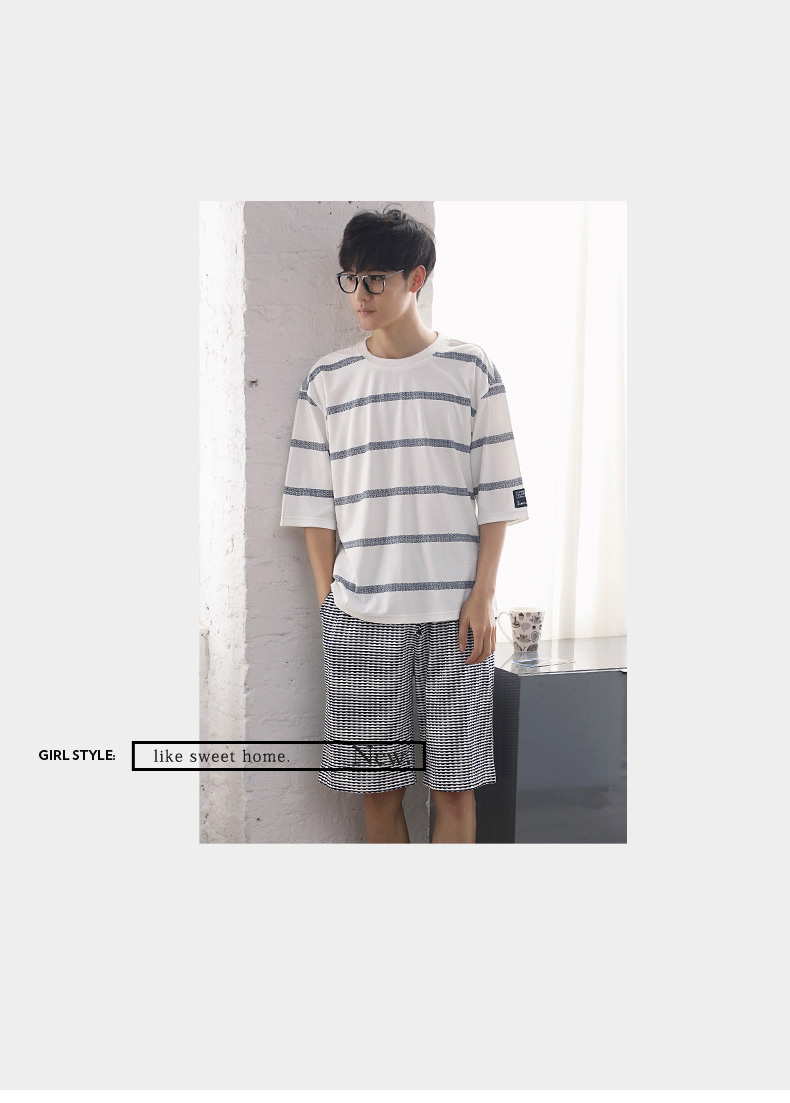 Pyjama mixte en Coton à manche courte - Ref 3005110 Image 15