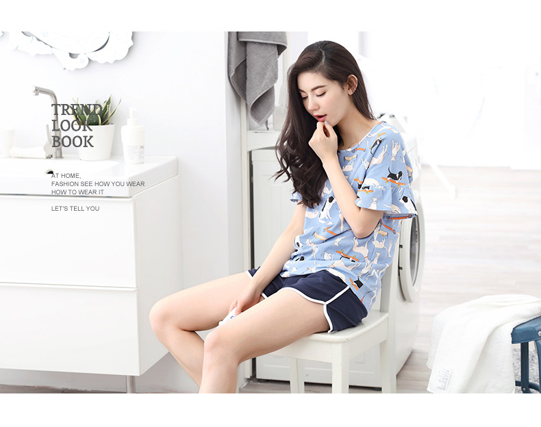 Pyjama mixte en Coton à manche courte - Ref 3005101 Image 30