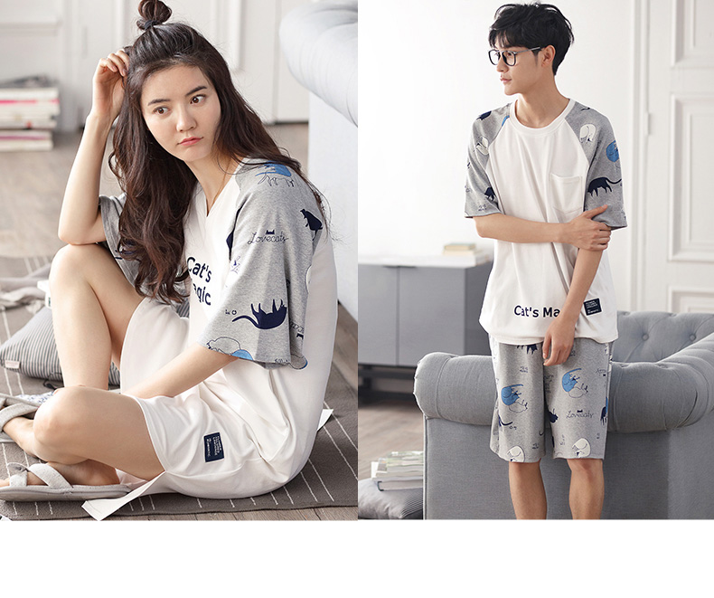 Pyjama mixte en Coton à manche courte - Ref 3005190 Image 18