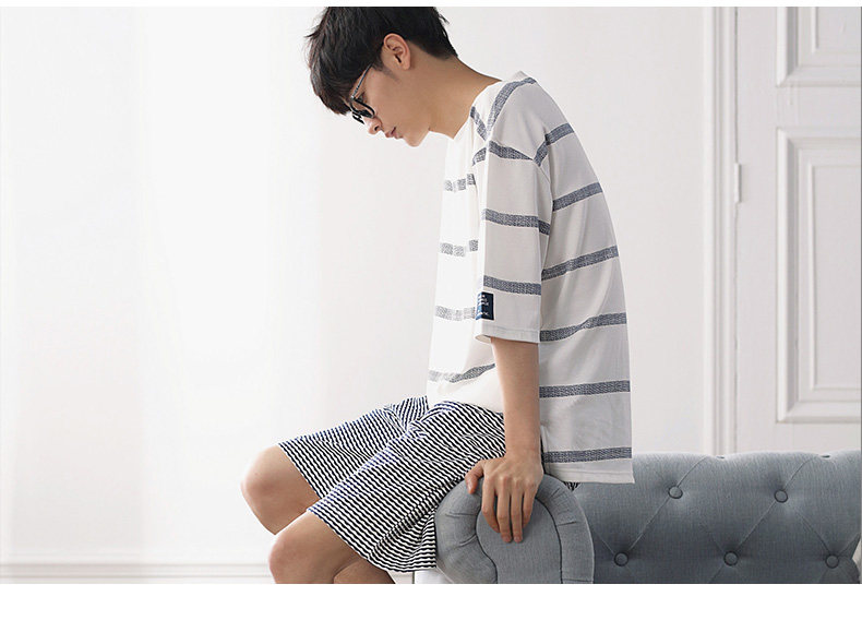 Pyjama mixte en Coton à manchon moyen - Ref 3005234 Image 15