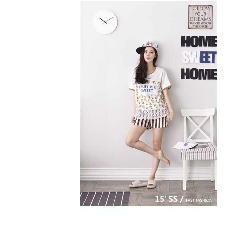 Pyjama mixte en Coton à manche courte - Ref 3005070 Image 8