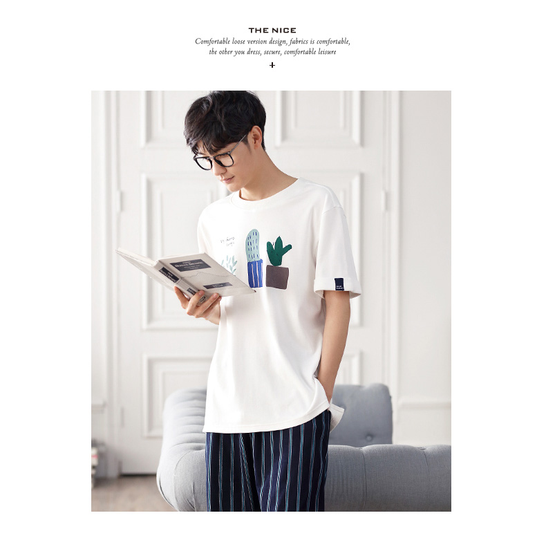 Pyjama mixte en Coton à manche courte - Ref 3005078 Image 17