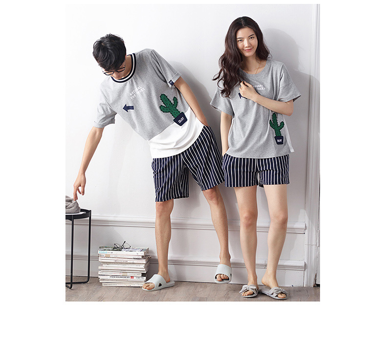 Pyjama mixte en Coton à manche courte - Ref 3005235 Image 19