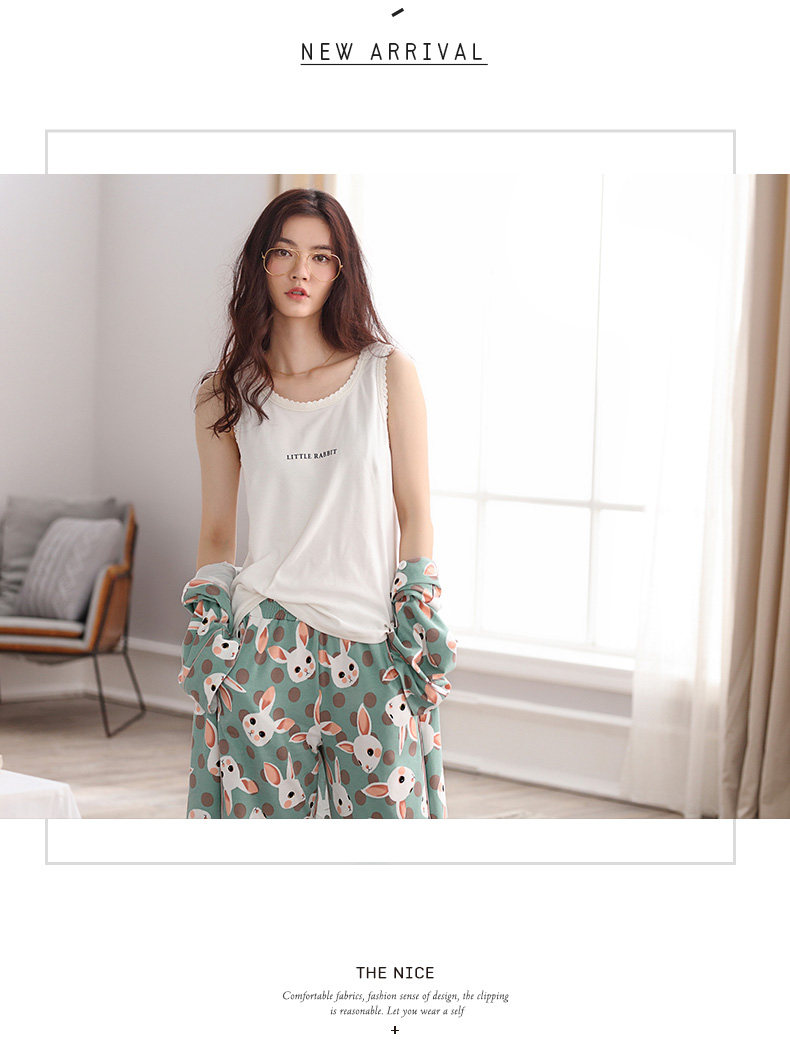 Pyjama pour femme en Coton à manches - Ref 2993176 Image 16