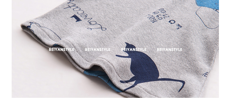 Pyjama mixte en Coton à manche courte - Ref 3005190 Image 25