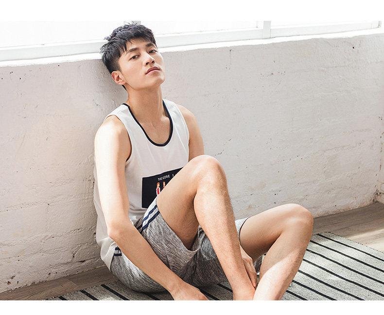 Pyjama mixte en Coton à sans manches - Ref 3005220 Image 23