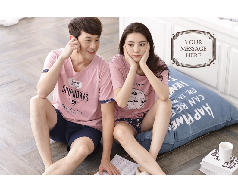 Pyjama mixte en Coton à manche courte - Ref 3005188 Image 10