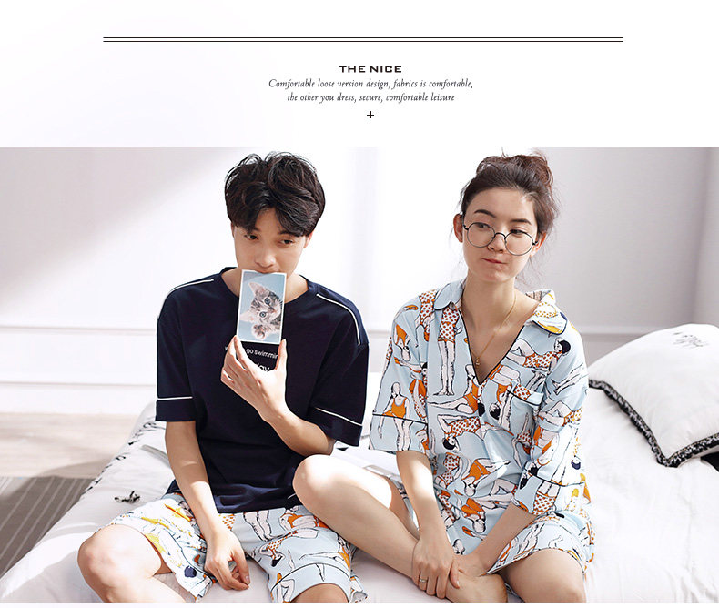 Pyjama mixte en Coton à manchon moyen - Ref 3005186 Image 8