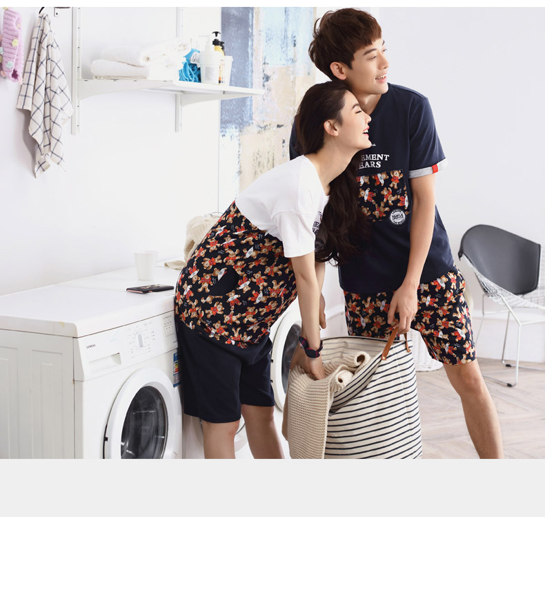 Pyjama mixte en Coton à manche courte - Ref 3005199 Image 10