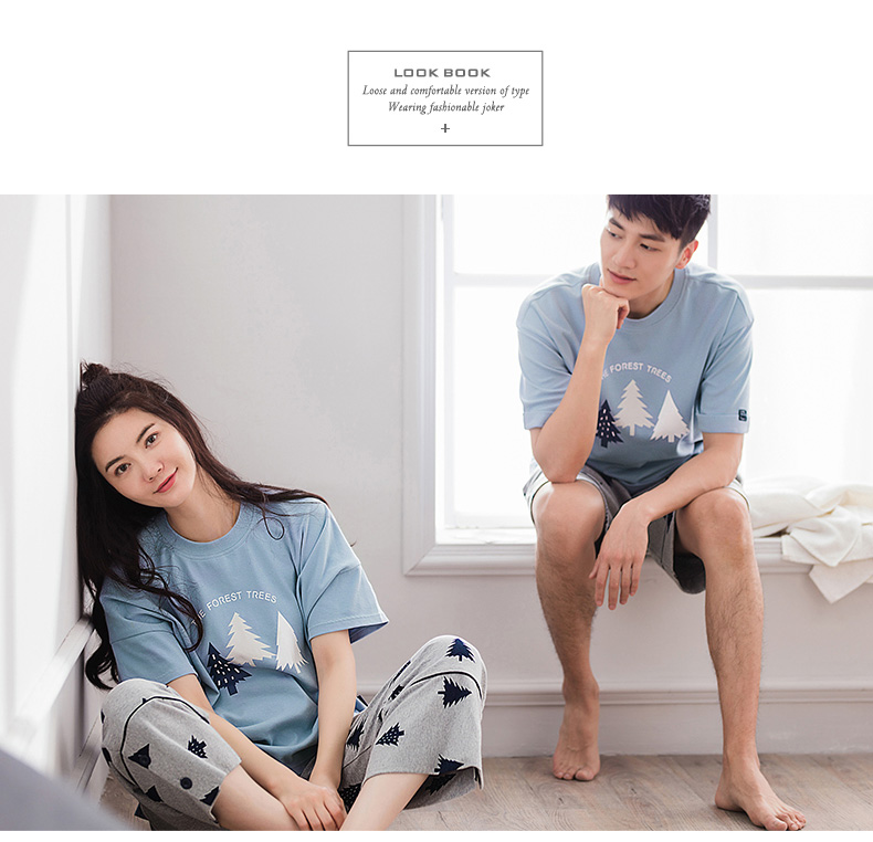 Pyjama mixte en Coton à manche courte - Ref 3005206 Image 14