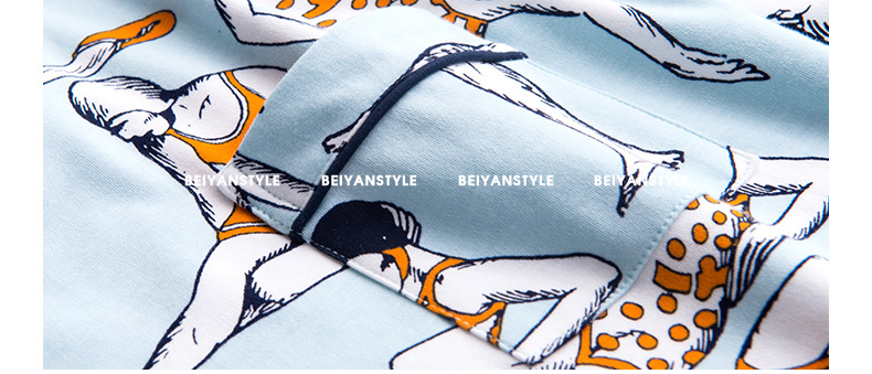 Pyjama mixte en Coton à manche courte - Ref 3005158 Image 25