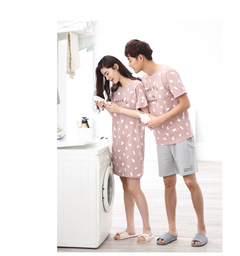 Pyjama mixte en Coton à manche courte - Ref 3005213 Image 46