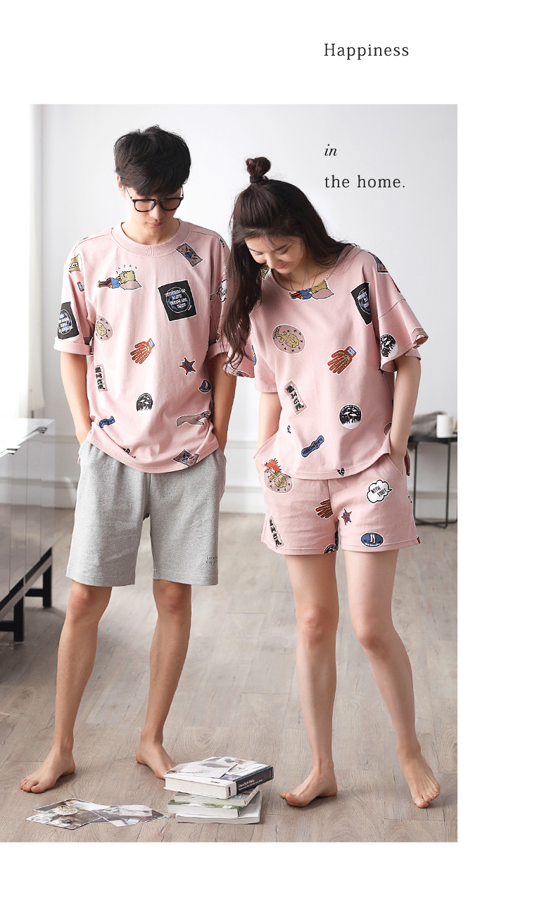 Pyjama mixte en Coton à manche courte - Ref 3005133 Image 13