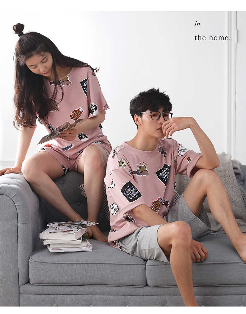 Pyjama mixte en Coton à manche courte - Ref 3005133 Image 18