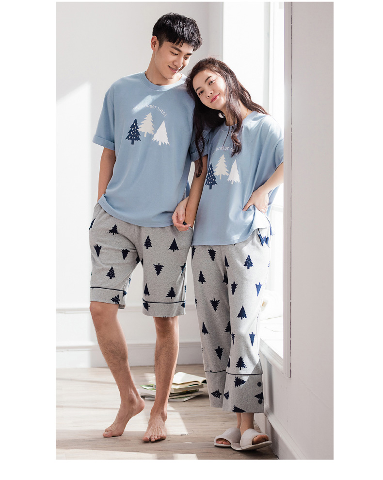 Pyjama mixte en Coton à manche courte - Ref 3005206 Image 12