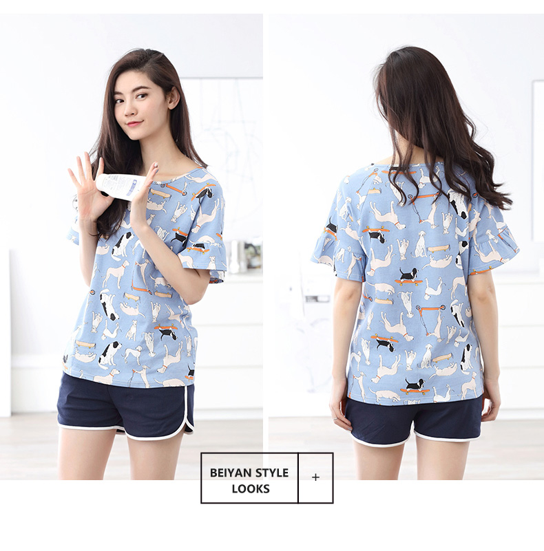 Pyjama mixte en Coton à manche courte - Ref 3005101 Image 33