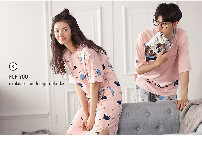 Pyjama mixte en Coton à manche courte - Ref 3005195 Image 13