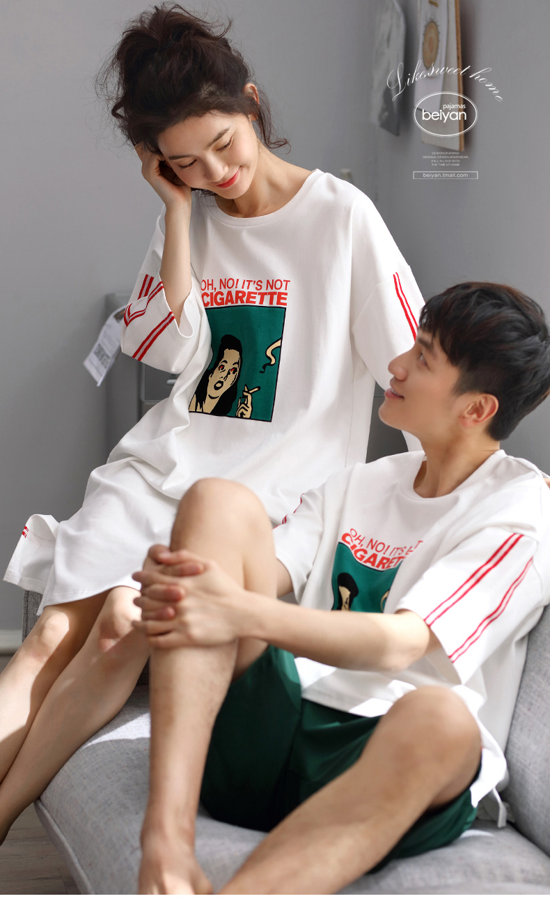 Pyjama mixte en Coton à manche courte - Ref 3005239 Image 7