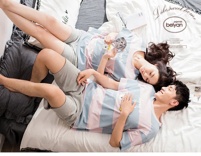 Pyjama mixte en Coton à manche courte - Ref 3005194 Image 7