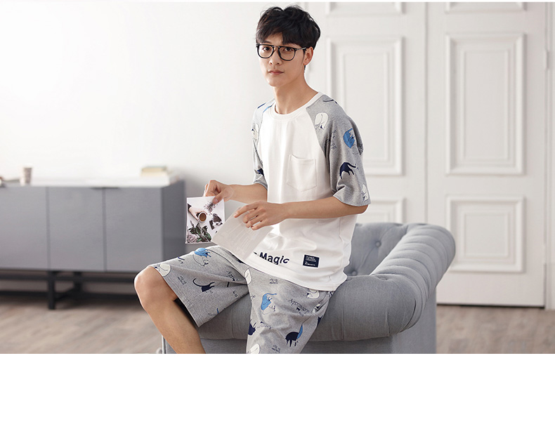 Pyjama mixte en Coton à manche courte - Ref 3005190 Image 9