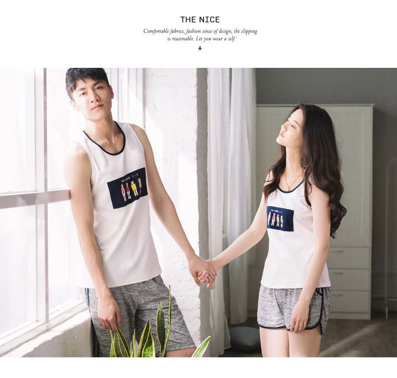 Pyjama mixte en Coton à sans manches - Ref 3005220 Image 21