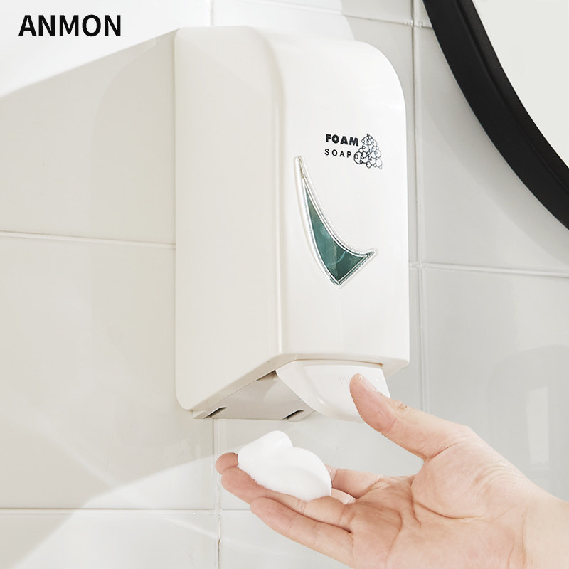 Anmon洗手液挂壁器壁挂式皂液器盒泡沫按压瓶洗手机手动