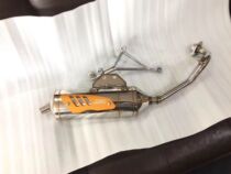 Taiwan RRGS Fukuyoshi CUCXI Cool Ghost Fire RSZ Retrofit White Iron Mute Back Pressure Exhaust Pipe