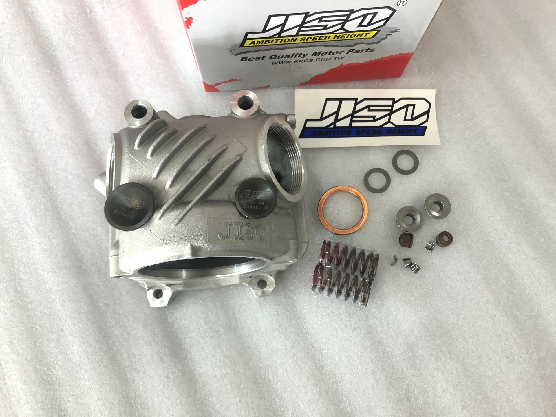 Taiwan JISO Xunying Liying 125 cylinder head Fuxi Qiaoge Kuqi Ghost Fire RSZ Modified 61MM Mid Cylinder Head