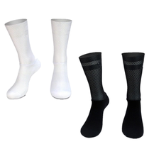 新款车队版运动骑行袜 防滑网眼透气动力自行车袜子  aero socks