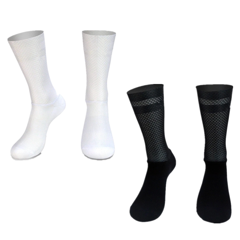 New Mesh Aerodynamic Cycling Socks Non-Slip Breathable Bicycle Socks Aero Socks