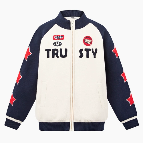 MQD Летняя одежда, свитер, кардиган, осенняя детская трикотажная куртка