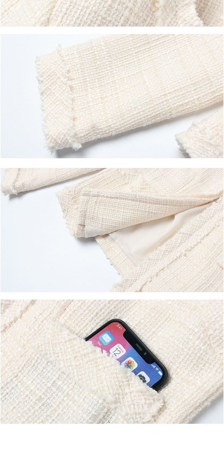 Mùa xuân và mùa thu 2019 của phụ nữ thời trang mới nhỏ hương thơm gió Slim retro hoang dã áo khoác vải tweed ngắn áo phao nữ hàng hiệu