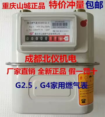 Chongqing Shancheng G2 5G4 household gas meter gas surface film gas meter household meter flowmeter