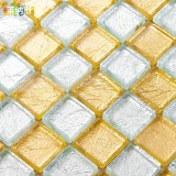 [Lenas Mosaic] Золотая фольга стеклянная мастера Massek