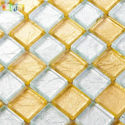 [Lenas Mosaic] Золотая фольга стеклянная мастера Massek